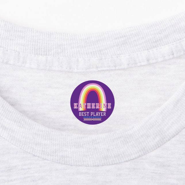 Rainbow Purple Labels (Affixed)