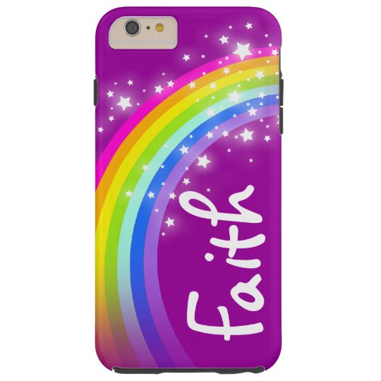 Rainbow purple personalized name iphone case