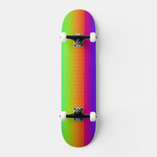 Rainbow Purple Red Orange Yellow Green Blue Art Skateboard