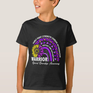 Rainbow Purple Ribbon Opioid Overdose Awareness T-Shirt