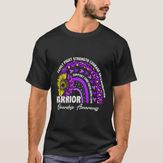 Rainbow Purple Ribbon Overdose Awareness  T-Shirt
