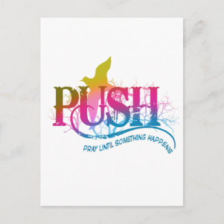 Rainbow PUSH Postcard