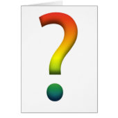 Rainbow question mark cards (Front)
