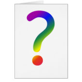 Rainbow question mark cards (Front)