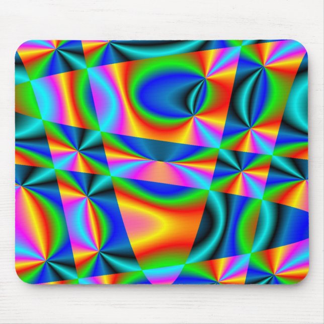 Rainbow quilt mouse pad (Front)