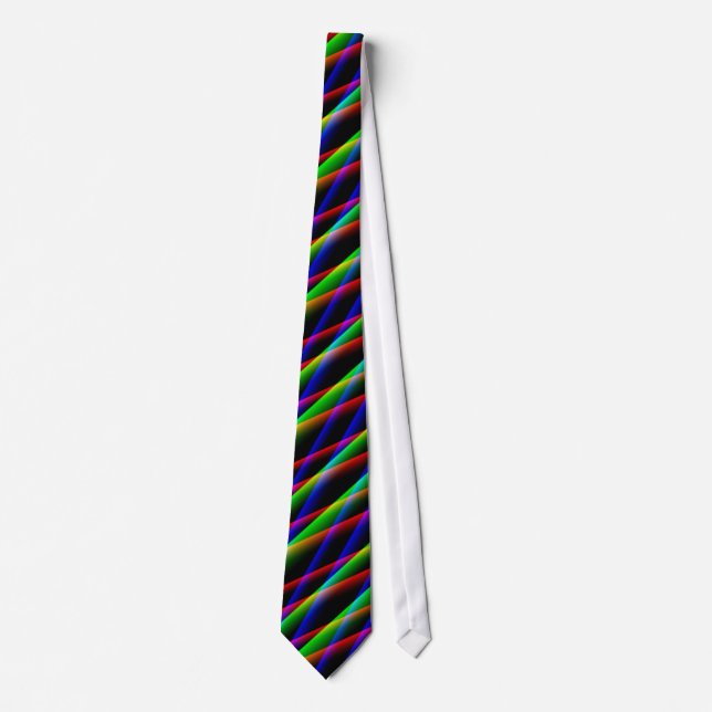 Rainbow Quilted Stripe Tie (Front)