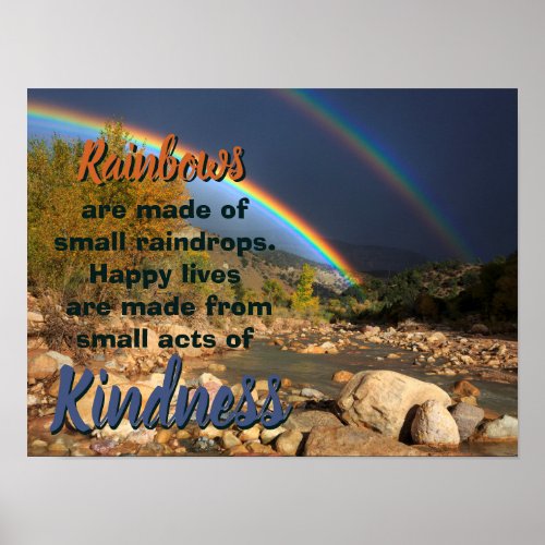 Rainbow Quote Poster