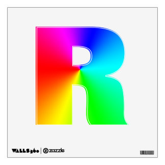 Rainbow R Wall Sticker
