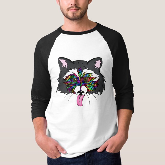 Rainbow Raccoon T-Shirt (Front)