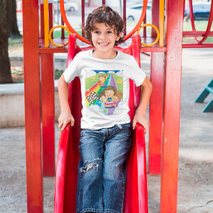 Rainbow Race Track Kids T-Shirt