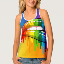 Rainbow racerback