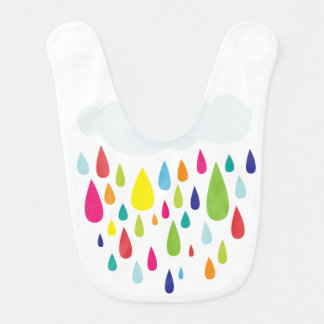 Rainbow Rain. Baby Bib. Bib