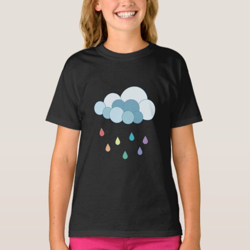 Rainbow Rain Cloud T_Shirt