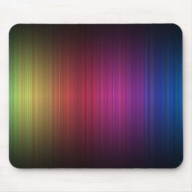 Rainbow rain customizable mousepad - add own text (Front)