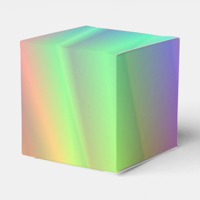 Rainbow Rain Favor Boxes (Back Side)