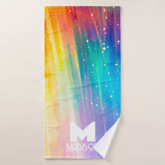 Rainbow Rain Shower Bath Towel Set