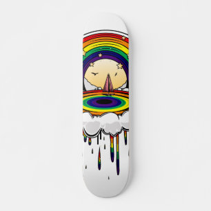 Rainbow Rain Skateboard