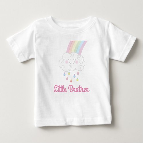 Rainbow Raindrop Baby Shower Sprinkle Baby T_Shirt