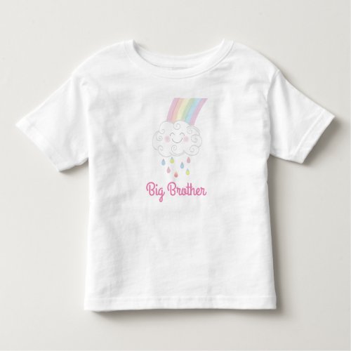 Rainbow Raindrop Baby Shower Sprinkle Toddler T_shirt