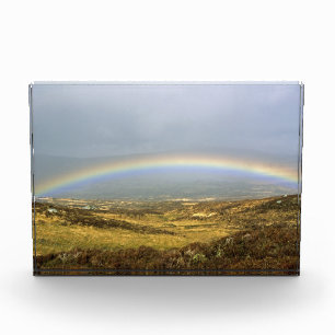Rainbow Rannoch Moor Scotland Postcard Poster Photo Block