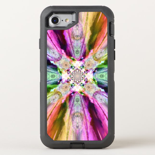 Rainbow Rays  Otter Box Iphone 7 (Back)