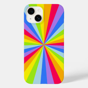 Rainbow rays pattern multi-colored Case-Mate iPhone 14 case
