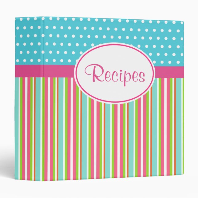 Rainbow Recipe Binder (Front/Spine)