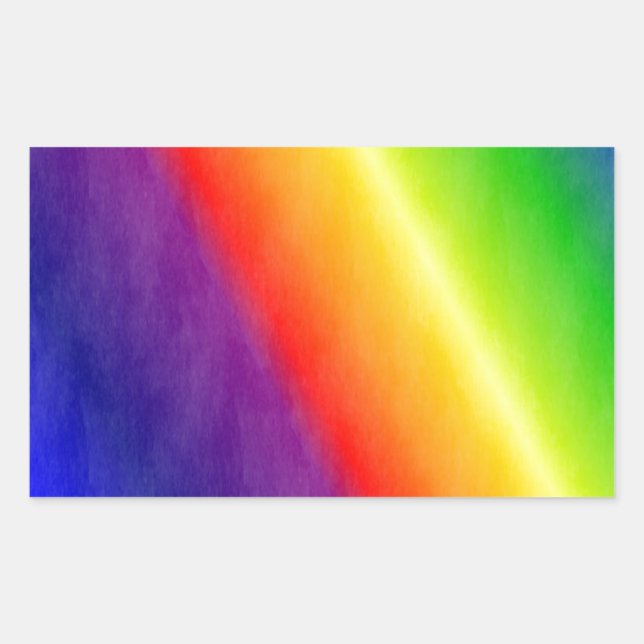 Rainbow Rectangular Sticker (Front)