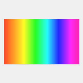 Rainbow Rectangular Sticker