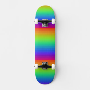 Rainbow Red Orange Yellow Green Blue Purple Art Skateboard Deck