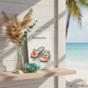Rainbow Reef Flip Flops, custom Door Sign