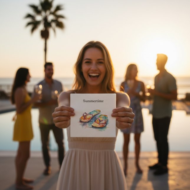 Rainbow Reef Flip Flops, custom Napkins (Creator Uploaded)