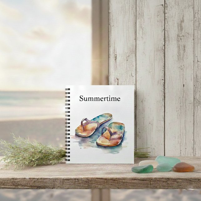 Rainbow Reef Flip Flops, custom Notebook (Creator Uploaded)