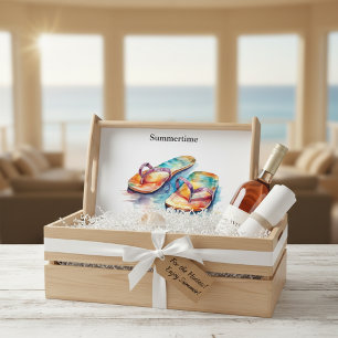 Rainbow Reef Flip Flops, custom Serving Tray