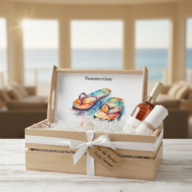 Rainbow Reef Flip Flops, custom Serving Tray (Creator Uploaded)