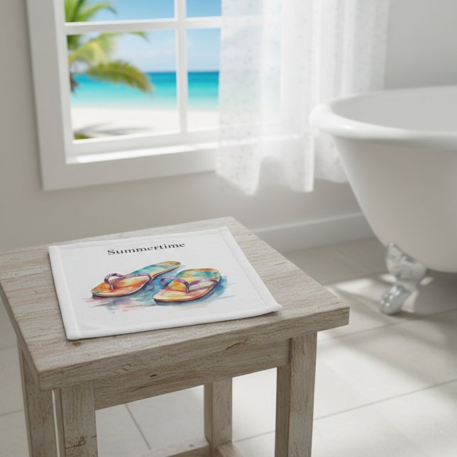 Rainbow Reef Flip Flops, custom Wash Cloth (Creator Uploaded)