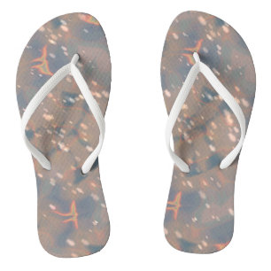Rainbow Reflection Flip Flops