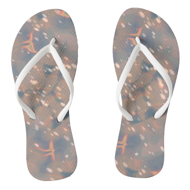 Rainbow Reflection Flip Flops (Footbed)
