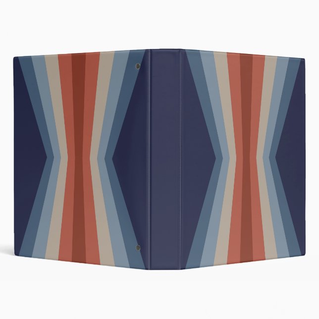 Rainbow reflection in retro style 3 ring binder (Background)