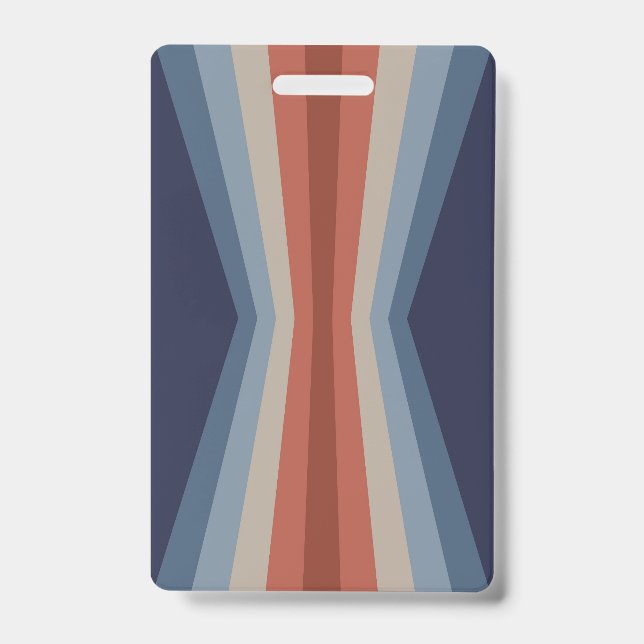 Rainbow reflection in retro style badge (Front)