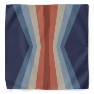 Rainbow reflection in retro style bandana