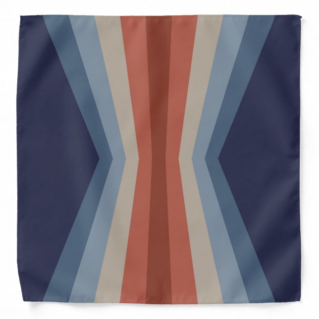Rainbow reflection in retro style bandana (Front)