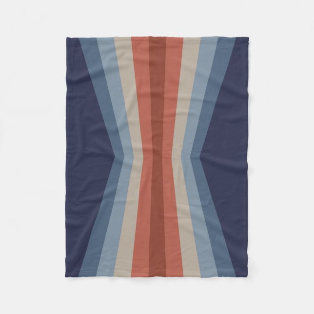 Rainbow reflection in retro style fleece blanket (Front)