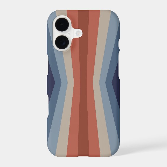 Rainbow reflection in retro style iphone case (Back)