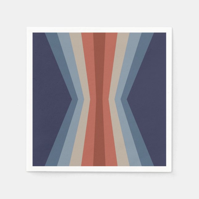 Rainbow reflection in retro style napkins (Front)