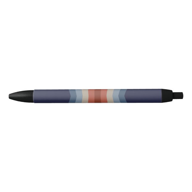 Rainbow reflection in retro style pen (Front)