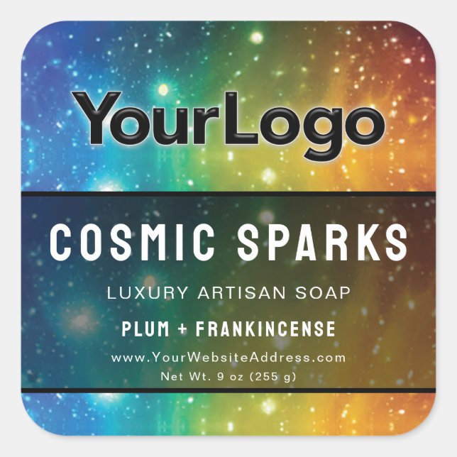 Rainbow Reiki Energy Worker Cosmic Product Labels (Front)