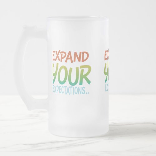 Rainbow Remix for Graduation Day Frosted Glass Beer Mug
