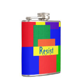 Rainbow Resist Patchwork Quilt Design Flask (Right)