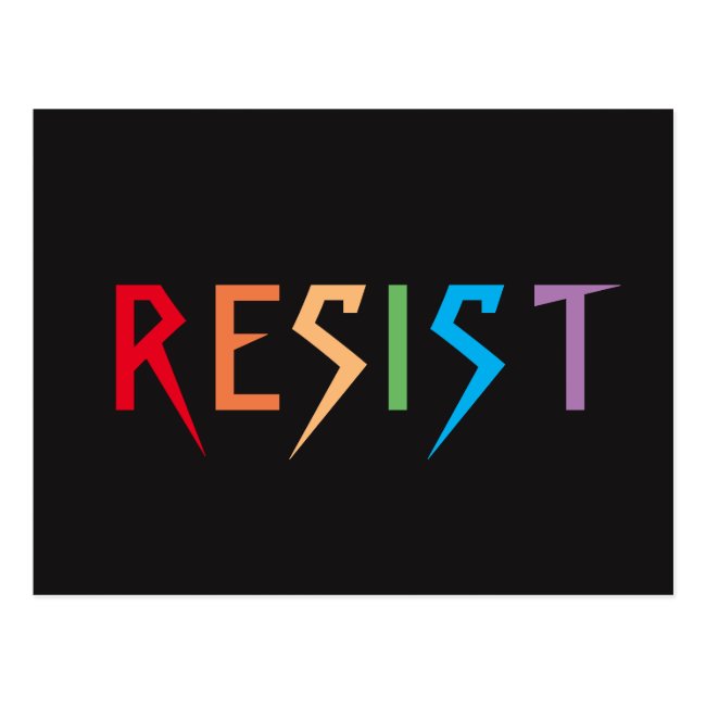 Rainbow Resist Postcard